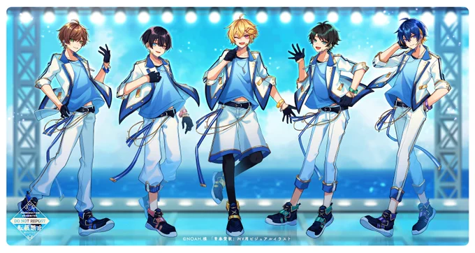この度、NOAH.様の3rdオリジナル楽曲「青春賛歌」MV用イラスト&通常ビジュアルのイラスト担当いたしました!夏が似合う爽やか元気なスタイリングですぜひぜひ応援よろしくおねがいします〜! 