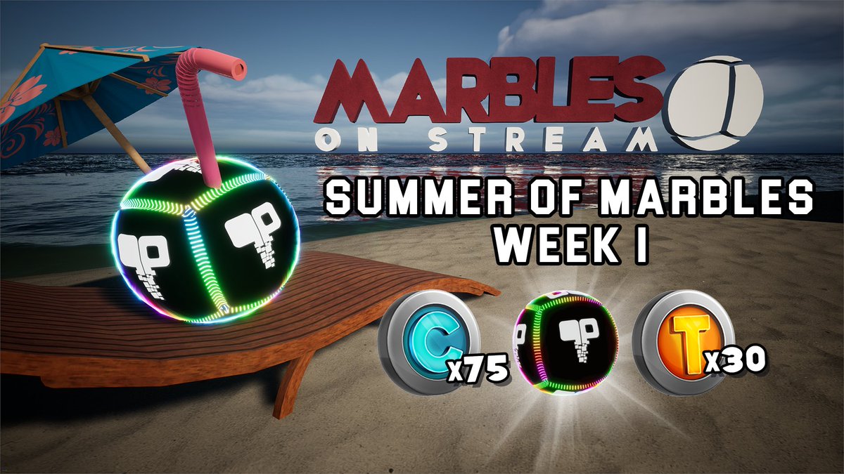 PixelbyPixelStu's tweet photo. Welcome to The Summer of Marbles Week 1 (Marble Day 105)! Watch Marbles each day to earn some DROPS from now until Sunday July 16th, 2023 at 8pm ET!
#MarblesOnStream #MarbleDay #Drops #GetInvolved #Community #Evolving #MD105 #Twitch #SummerOfMarbles https://t.co/3EWeVmJpIR