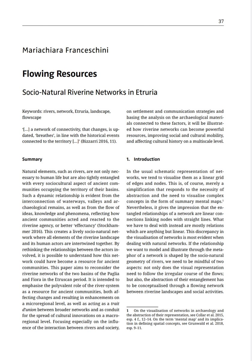 🎉 #hotOffThePress the new volume about #network as #resources, coedited by Raffaella da Vela, @DrFranMazzilli, and me! With my #paper about #riverine #landscape in #Etruria! 🏞

📖 #OpenSource 👉dx.doi.org/10.15496/publi…