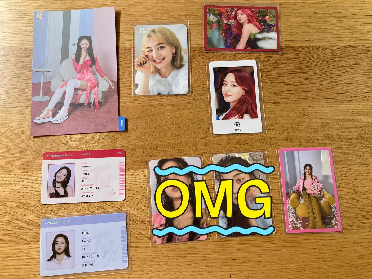MMMkoukanaka's tweet photo. TWICE  買取　交換　取引

【譲】　twice グッズ　トレカ　ナヨン　ジヒョ　ツウィ
【求】　買取・seventeenのトレカとの交換(誰でも可🙆‍♀️)

都内手渡し・郵送でのお取引です🙆‍♀️
1つ100円〜300円程度でお譲り可能です！早めに手放したいのでお値下げ等ご相談下さい☺️

DM・リプでお声がけください！🙌🏻 https://t.co/oONY7zXOid