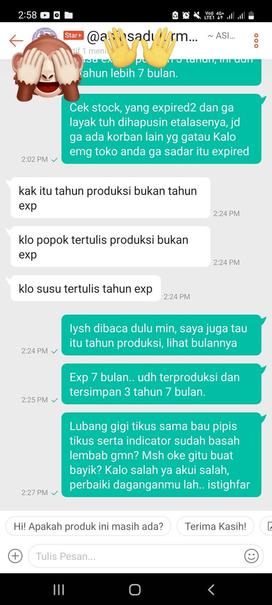 darrempong's tweet photo. 《 - UPDATE TOKO ONLINE BERMASALAH KEMARIN - 》
.
.
Pihak toko gabisa di edukasi, terlalu cepat menjawab, bukan segera dicek dagangannya yang berpotensi membahayakan kesehatan bahkan nyawa anak bayi dan anak2🙌🏻 
.
.
Semoga Allah kasih hidayah pedagang2 begini🙌🏻 https://t.co/xmj5SnWThM