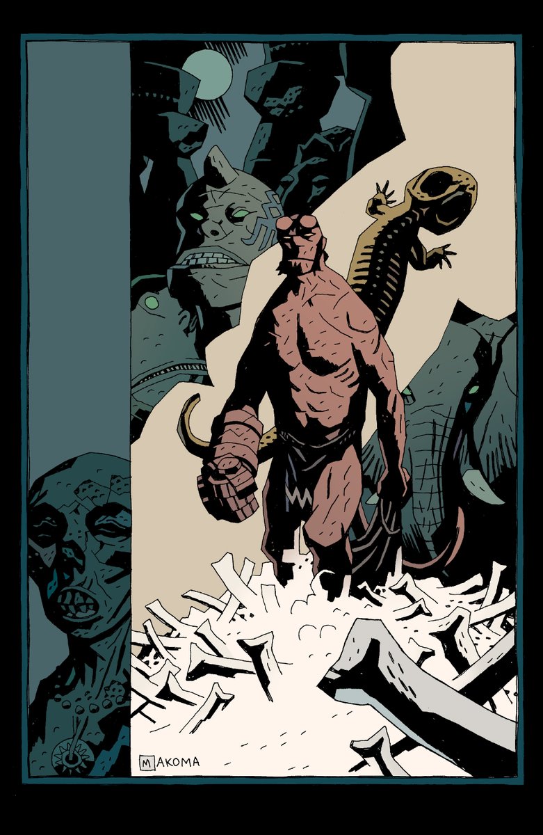 BPRDPanel's tweet photo. MAKOMA 

by @artofmmignola https://t.co/rF70WU41vT