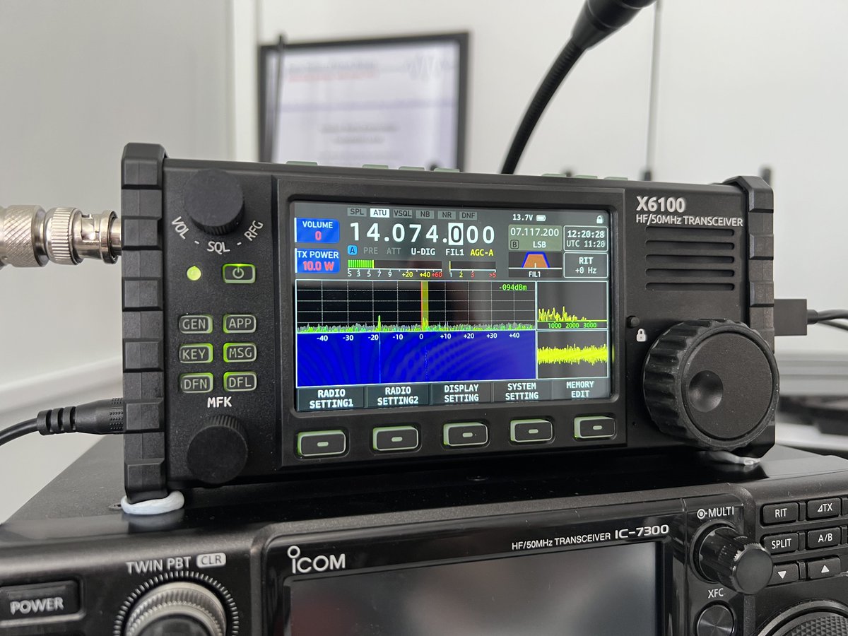 after a few unsuccessful attempts previously, where I couldn't get the radio's audio into the laptop, I've somehow managed to get it working. 

CQ 14.074 FT8 @ 11:20 - onwards UTC

#hamradio #ft8 #xiegu #x6100