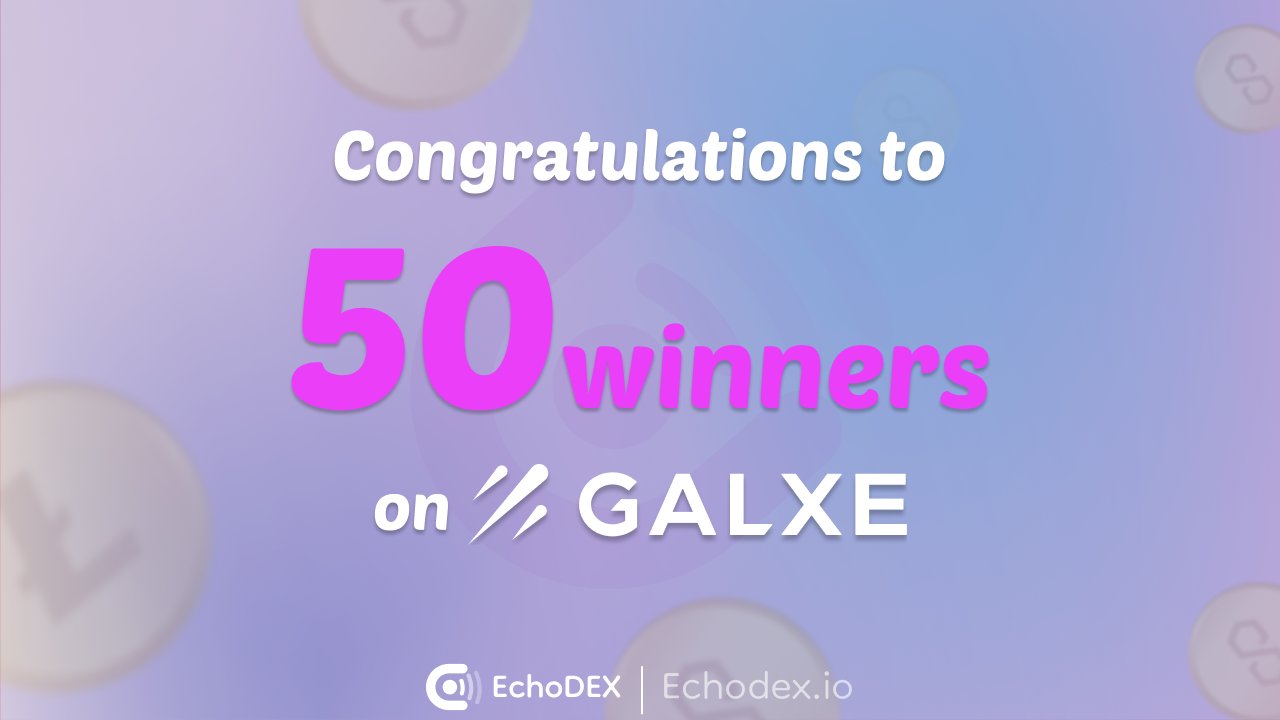 Echodex Zkevm Consensys On Twitter Congratulations To The 50 Lucky