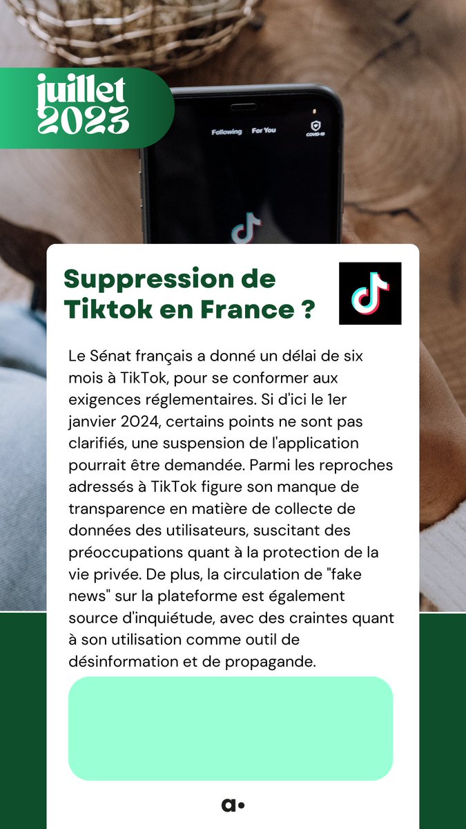 Suppression de Tiktok en France ? 🧐🇫🇷