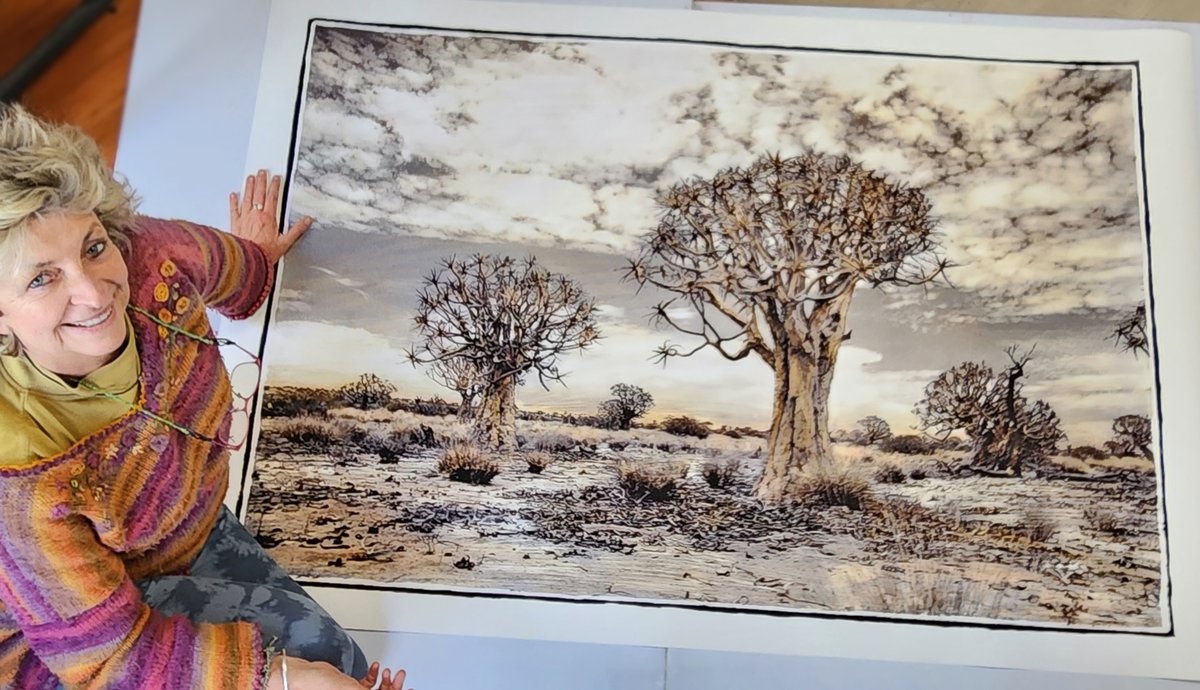 marleneneumann's tweet photo. It took my breath away ! Tears ran down my cheeks as I starred at my life size image of the kokerboom.
My image ' Ancient Land ' is an order for Hilde in the Western Cape.
View online https://t.co/BOgy7oiBx6
#thevoiceofnature #landscapes #Kokerboom #photography #decoranddesign https://t.co/TqCqjnTk9G