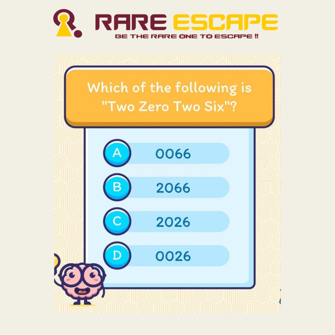 Answer for Guess the word is split personality
Which of the following is right number 
and get discount gift coupons for free 
#rareescape #escaperooms #mysterybooks #terrorescape #egytapiankingchambers 
#escaperoommumbai #weeklycompetition #escapegamesnearme