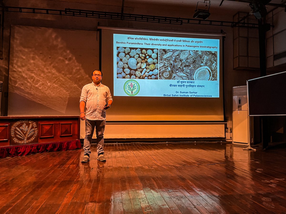 BSIP_official's tweet photo. #research #FridayLectureSeries
Dr. Suman Sarkar (@SUMANSA08242718), scientist #BSIP delivered an informative lecture on "#Benthic #Foraminifera: their diversity & applications in
#Palaeogene #Biostratigraphy"
@IndiaDST @DrJitendraSingh @srivaric @guptaakhilesh63 @PrinSciAdvGoI https://t.co/04wWCQtPYt