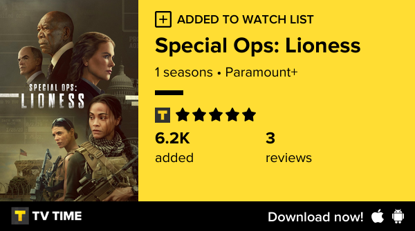 CycloneIron's tweet image. I've just started following Special Ops: Lioness tvtime.com/r/2SUfb #tvtime