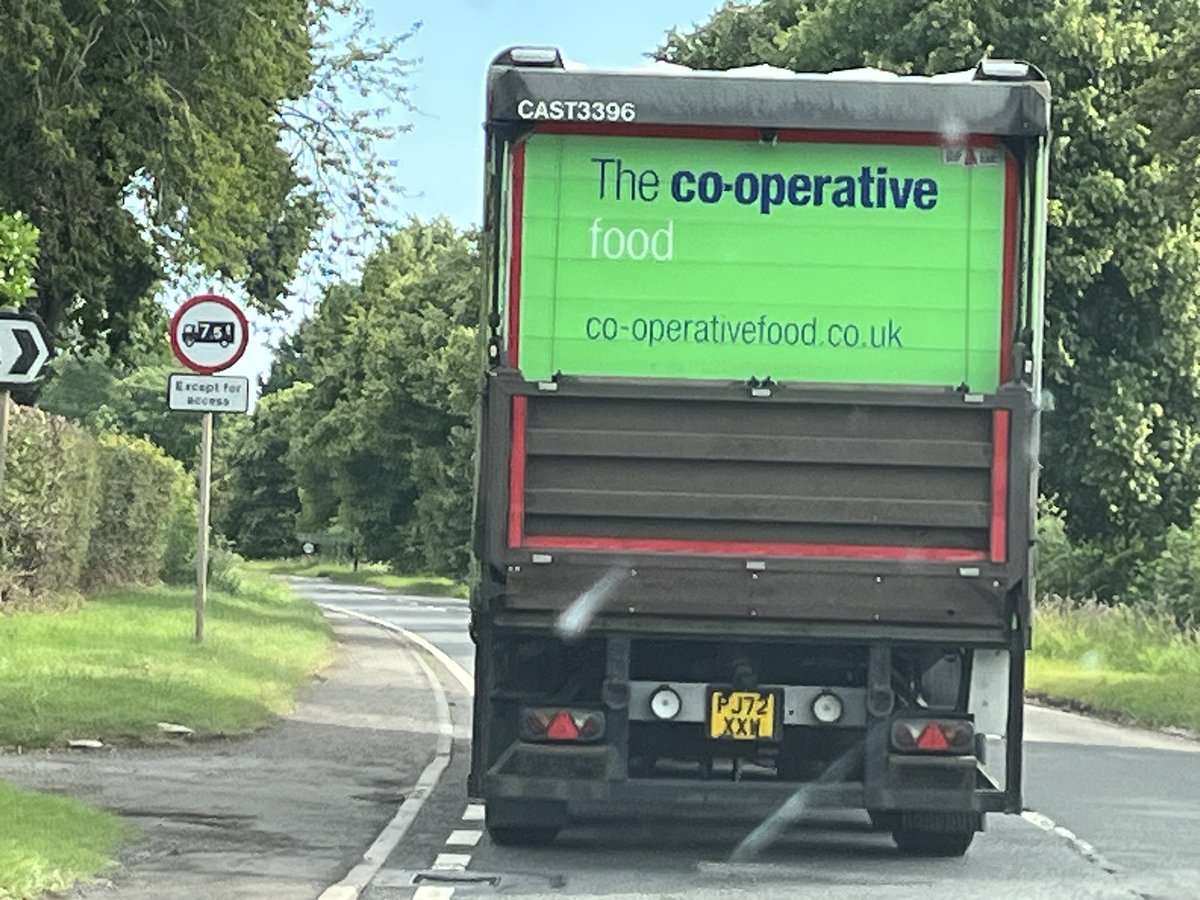 denibry's tweet photo. @coopuk Co-op delivery vehicle ignoring “Access Only” sign in Thurgarton NG14. https://t.co/DETD7W3Tlq