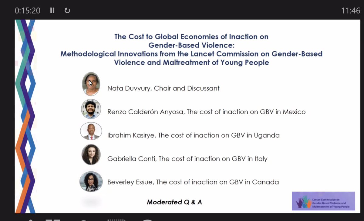 Really excited to follow virtually our <a href="/TheLancet/">The Lancet</a> commission on #GBV colleagues who are present @ the #IHEA2023Congress. So important to highlight ‘The Cost to Global Economies of Inaction on Gender-Based Violence’ presenting the interesting methodological work of our commission