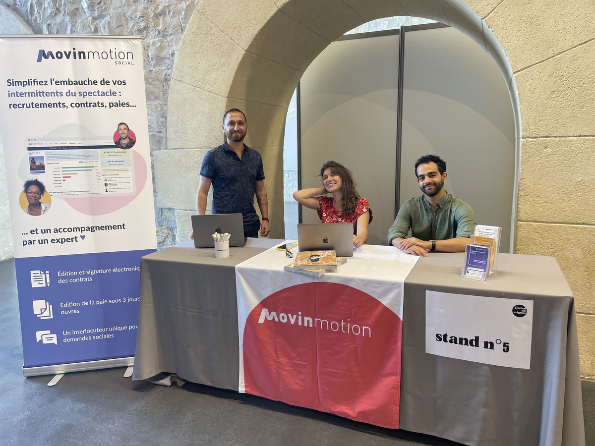 [#CoupDeThéâtre🥁] 
🎭 <a href="/movinmotion/">Movinmotion</a> au <a href="/FestivalAvignon/">Festival d'Avignon</a>, c'est aujourd'hui ! 🎭

Retrouvez notre équipe et Comptalitik, notre partenaire expert comptable, à Avignon ✨ 

📍 Rendez-vous au stand Nº5, espace Jeanne Laurent à deux pas du palais des papes. 

#theatre #festival #FDA23
