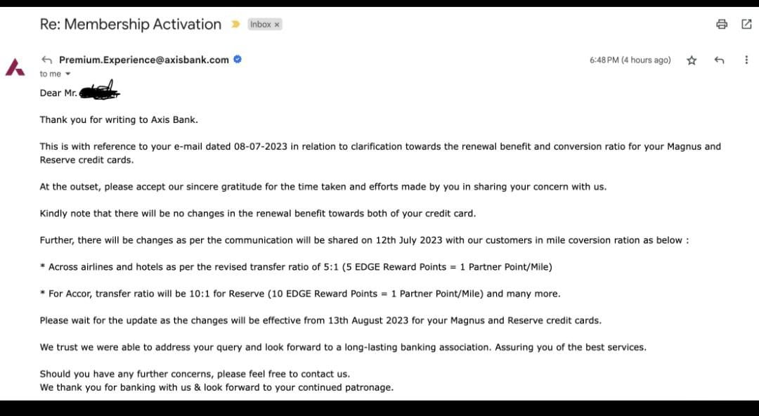 AbhiChtrj's tweet photo. Saare Axis #magnus and #reserve card holders se request hai 12th July ko, hospital k aspas rahe. Taki heart attack aane par jaldi se hospital me admit kar paye.
#ccgeek #ccgeeks #creditcard #ccdevaluation https://t.co/E7jTCmWB2v