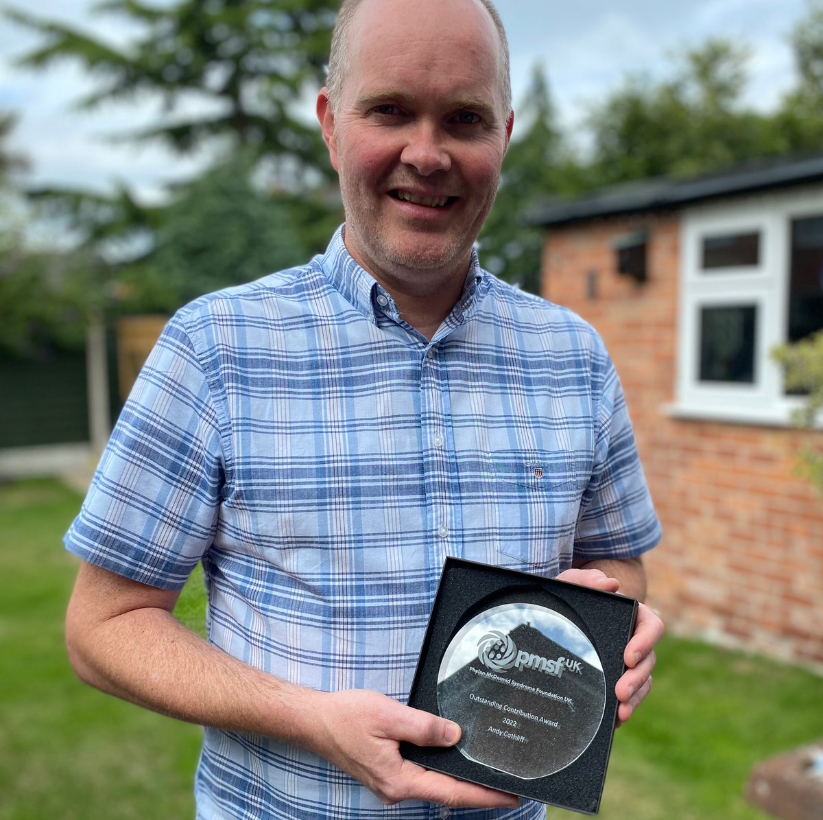 Our #PMSFUK 2022 Outstanding Contribution Awards have just started arriving in the post! 

Up first it's Andy Cothliff from ABC Design. Andy is a graphic designer and has created lots of designs over the years for #PMSFUK.

Congratulations Andy!

#supportingpmsfuk