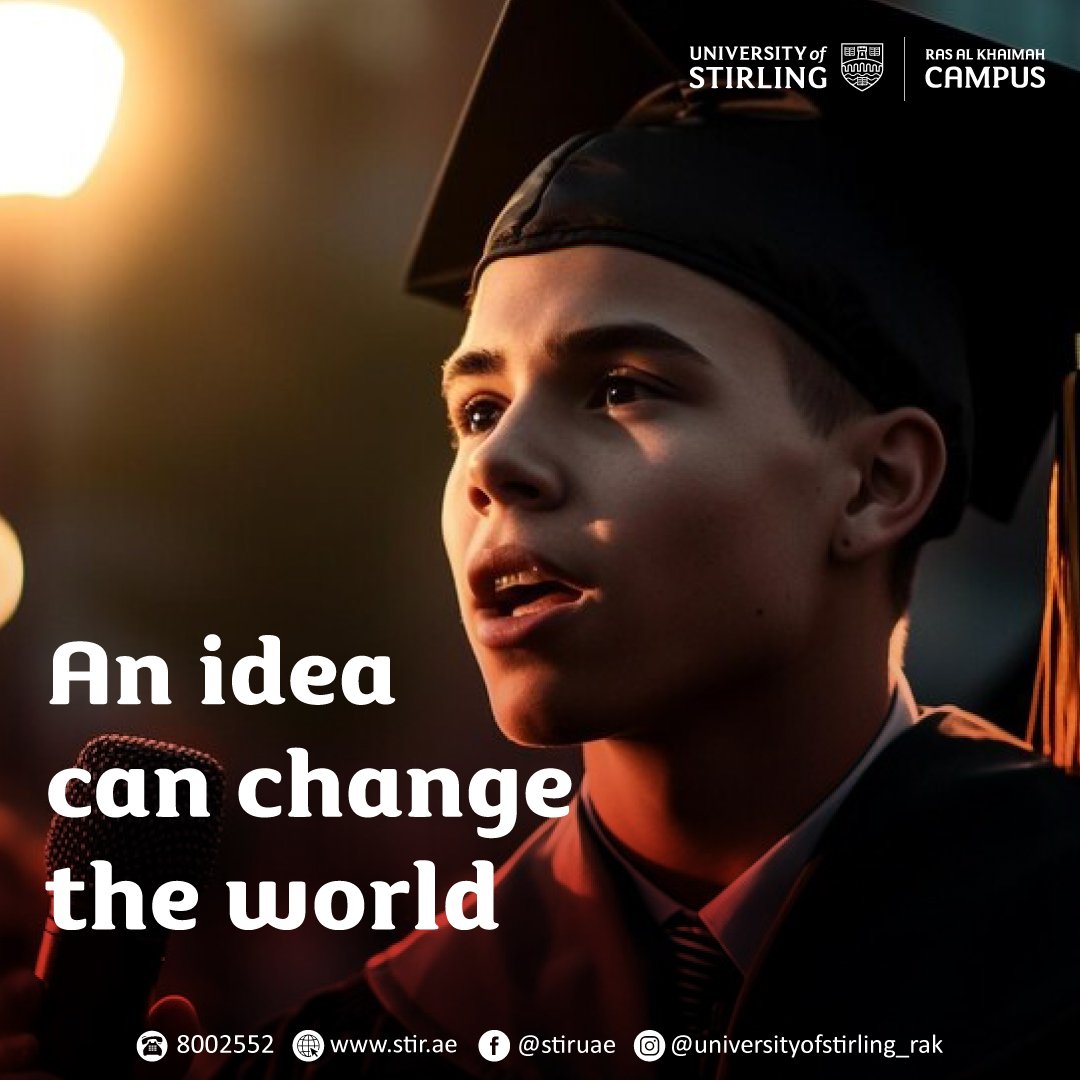 Stir_UAE's tweet photo. Share your game-changing idea of the day with us

#StirlingIdeas #ThinkCreateInnovate #UniversityofStirlingRAK #StirlingLife #StirlingStudents https://t.co/C8U3tOXg6h