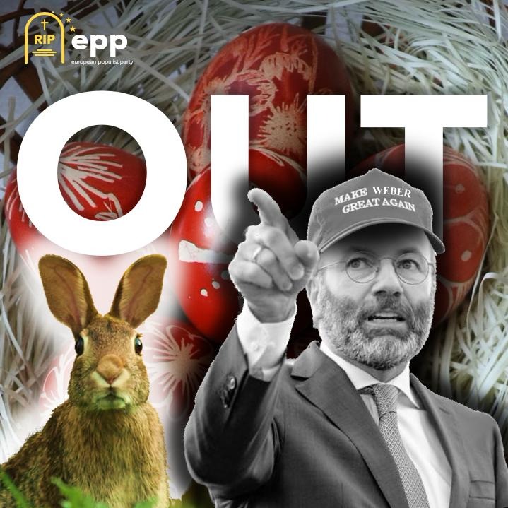 BREAKING: <a href="/ManfredWeber/">Manfred Weber</a> &amp; his <a href="/EPPGroup/">EPP Group</a> want to kill the Easter Bunny!!!!!!!!!! 

Their position on the law to #RestoreNature will leave millions of kids without eggs to hunt, and undoubtedly piss off Jesus too.