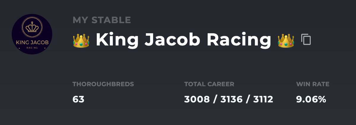King Jacob Racing tweet media