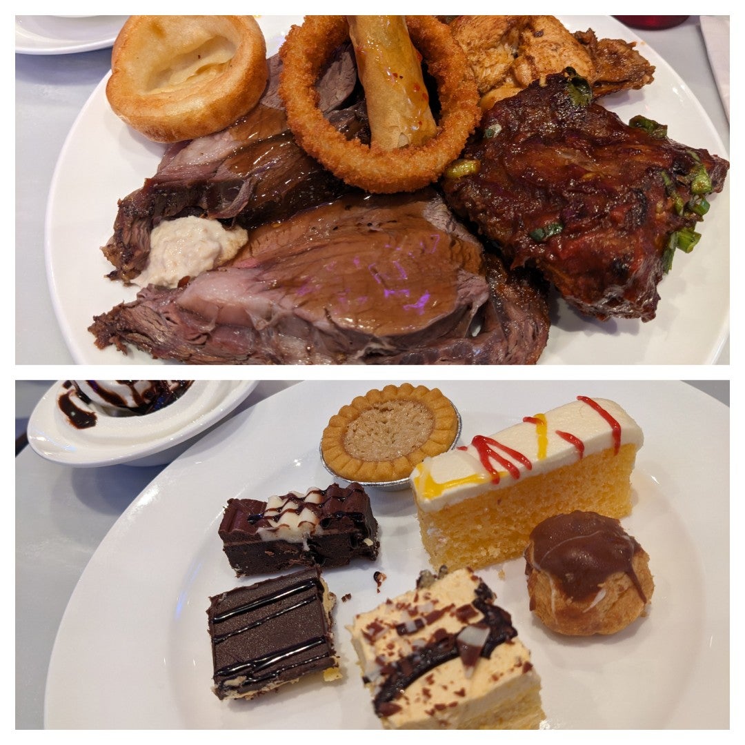 kawayaneh's tweet photo. Another casino another buffet. No queue this time. Cheaper than River Rock but still no good. (@ The Buffet in Delta, BC) https://t.co/7UsZJlxRis https://t.co/yhbtMqtl4f