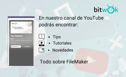 ¿Estás interesado en el entorno #FileMaker? 🤔 

🟥Pues no esperes para visitar nuestro canal de YouTube.

Podrás encontrar desde pequeños tips, hasta tutoriales complejos y novedades, todo de FileMaker😲 💯 

👌 ¡Suscríbete y no te pierdas ni un solo detalle!

#Claris #YouTube