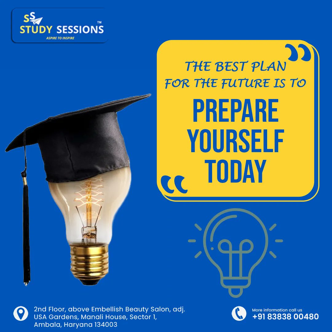 StudySessionsIN's tweet photo. 🌟 THE BEST PLAN FOR THE FUTURE IS TO PREPARE YOURSELF TODAY! 💪

Get ready to unlock new career opportunities and achieve your goals with us! Join 𝗦���𝘂𝗱𝘆 𝗦𝗲𝘀𝘀𝗶𝗼𝗻𝘀 today!
 
Call Now For More Info. +91 83838 00480

#FuturePlan #PrepareToday #SuccessAhead https://t.co/HA3iEYNggt