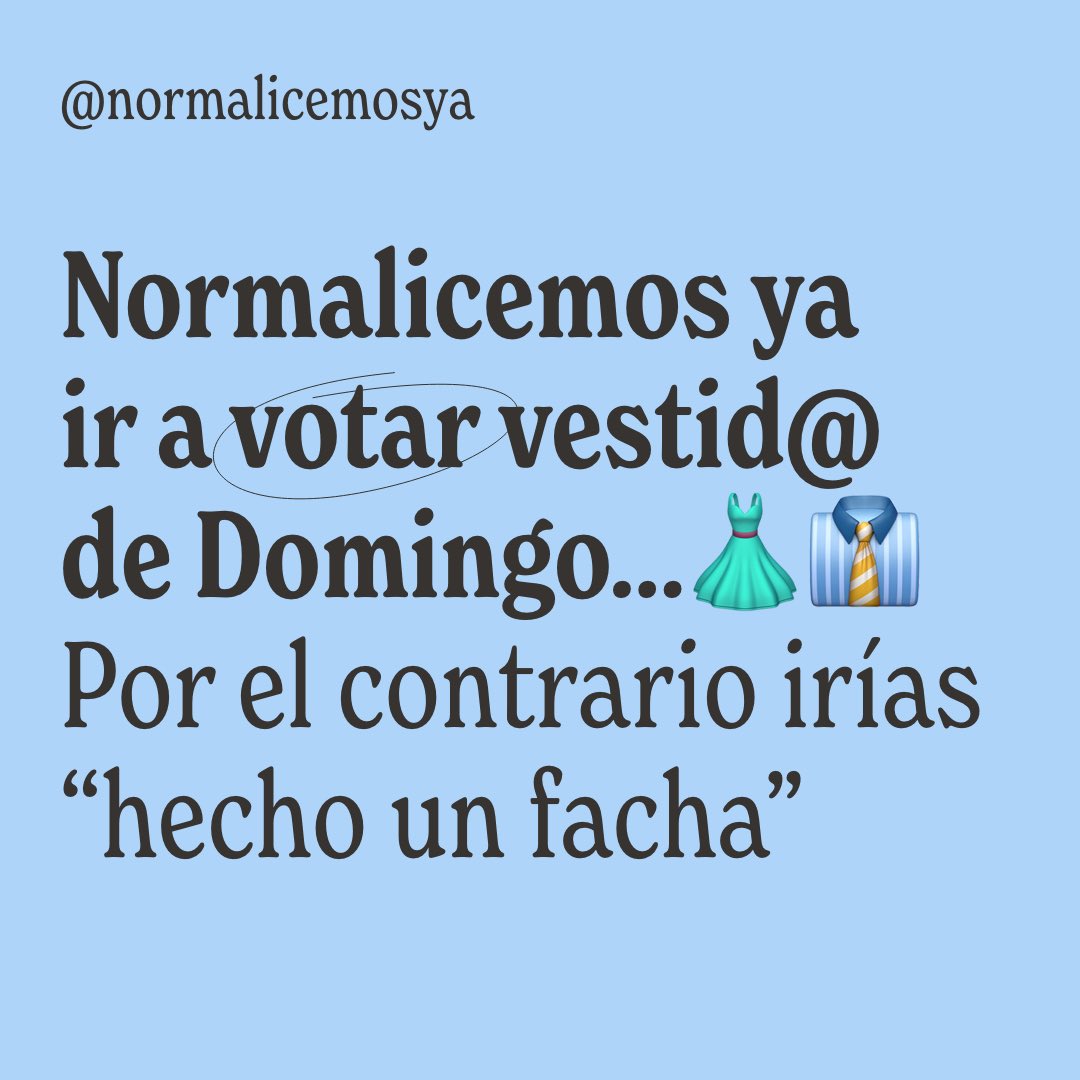 normalicemosya's tweet photo. Ir a votar en plan Ocean's Eleven 👔👗
#elecciones2023 #elecciones #pedrosanchez #feijoo #abascal #yolandadíaz #psoe #pp #vox #sumar #normalizar #normalicemosya https://t.co/1jSzZvRofX