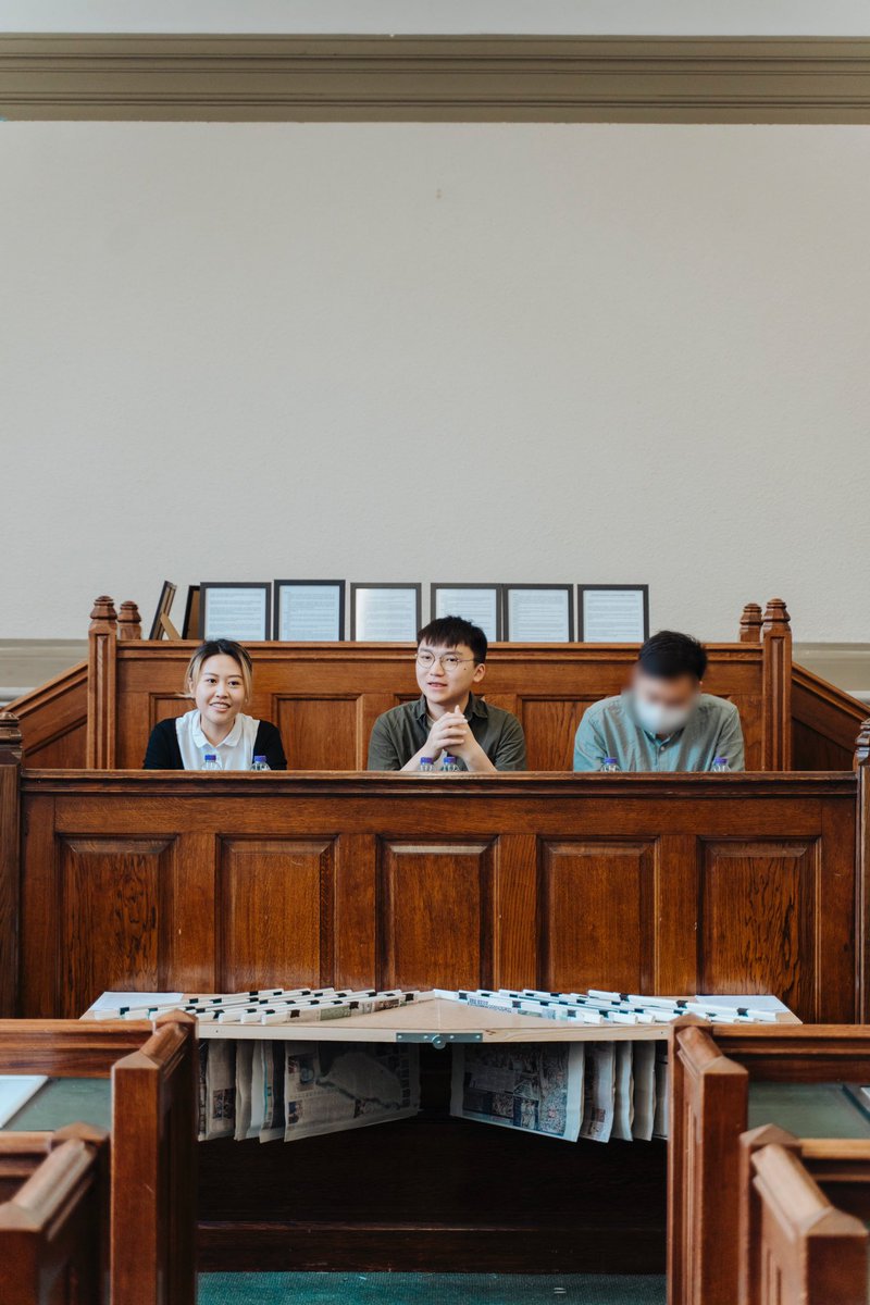 Our team <a href="/IsaacChengCKL/">Isaac Cheng 鄭家朗</a> &amp; <a href="/carmenkamanlau/">Carmen Lau 劉珈汶</a> shared their thoughts in the panel discussion for #AppleDaily Exhibition happening at Lambeth County Courts! Today is the last day, visit &amp; support #BonhamTreeAid !