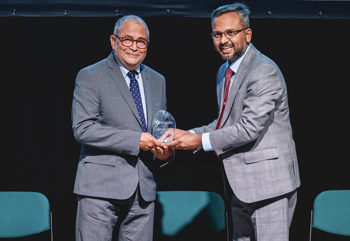 BSPRM Honorary Life Membership to Dr Dipak Dutta @BSRehabMed It was an honour to recognise and celebrate Dipak's professional career, the first Consultant in RM in Sheffield working in amputee rehab and neurorehabilitation. Recipient of George Murdoch ISPO medal @SheffieldHosp
