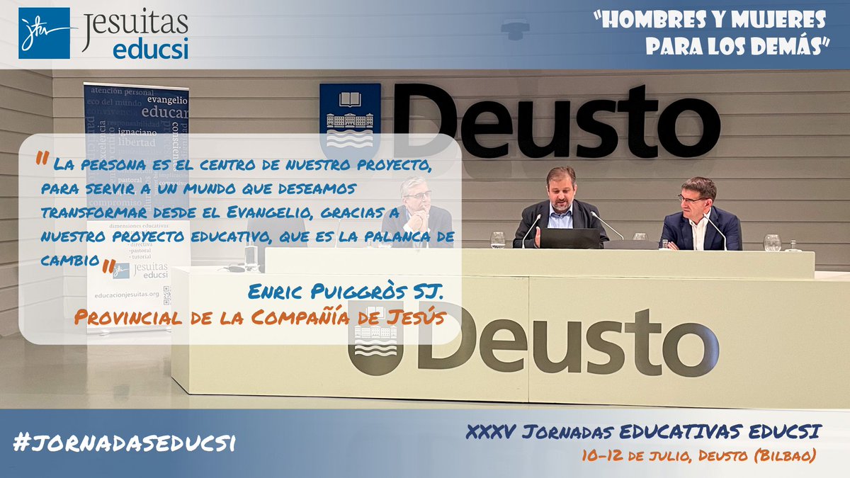 ¿Qué es una formación integral? Es desarrollar nuestro modelo educativo.

Enric Puiggròs SJ, provincial de <a href="/JesuitasESP/">Compañía de Jesús</a>, reflexiona sobre tres claves: la persona, el mundo y el proyecto educativo 👇.

#jornadaseducsi | #EducaciónJesuitas