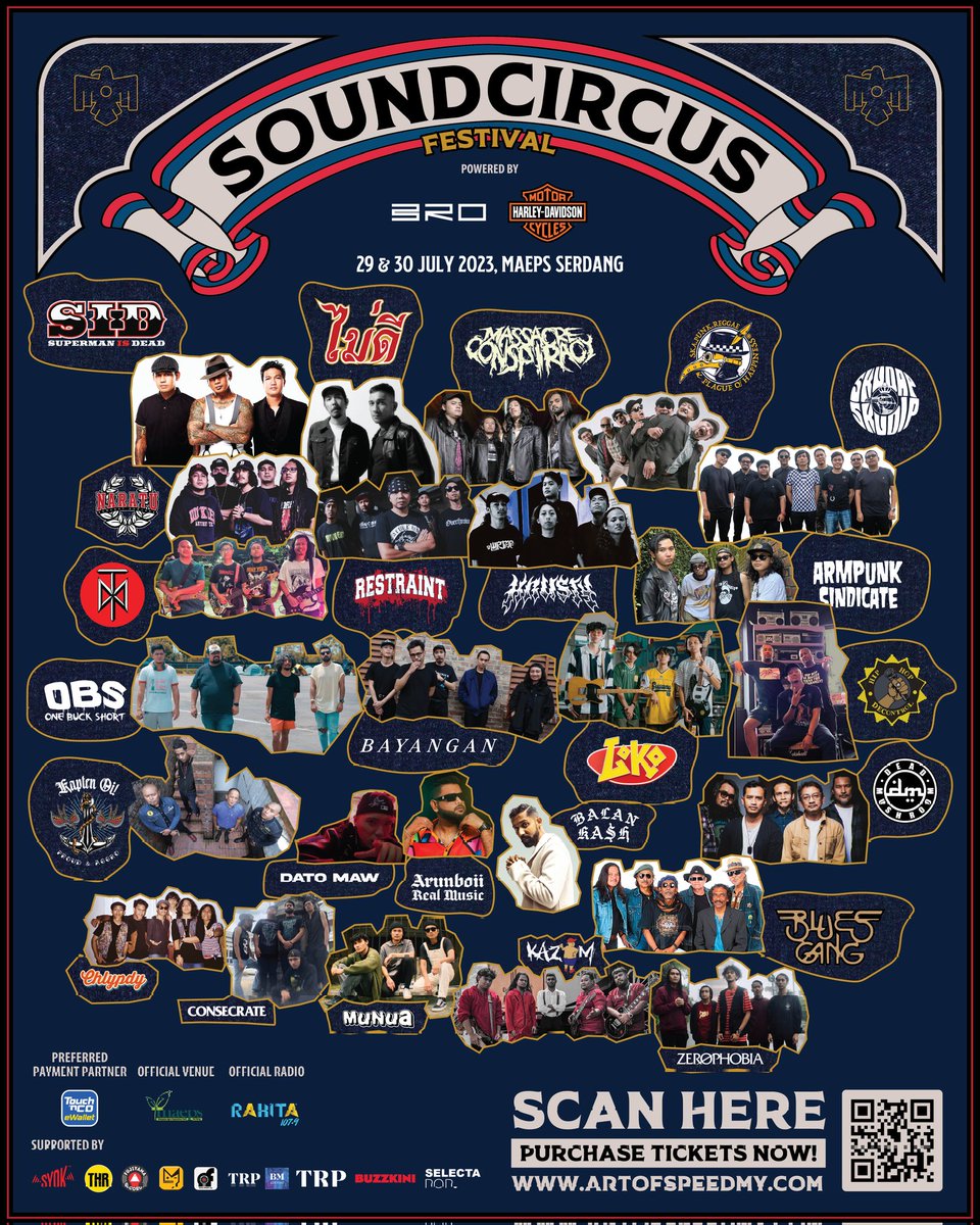 Few more weeks to go till we see you at Soundcircus Festival, MAEPS Serdang this 29 July 2023.

Tix still available at artofspeedmy.com