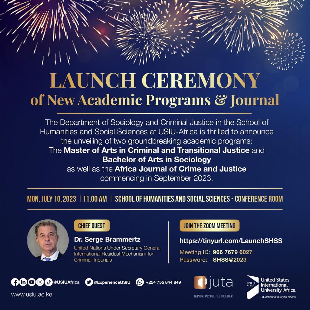 Honoured to have <a href="/irunguhoughton/">Irũngũ Houghton</a> and <a href="/AmnestyKenya/">Amnesty Kenya</a> supporting the launch of our new MA in Criminal Justice program <a href="/ExperienceUSIU/">USIU-Africa</a>