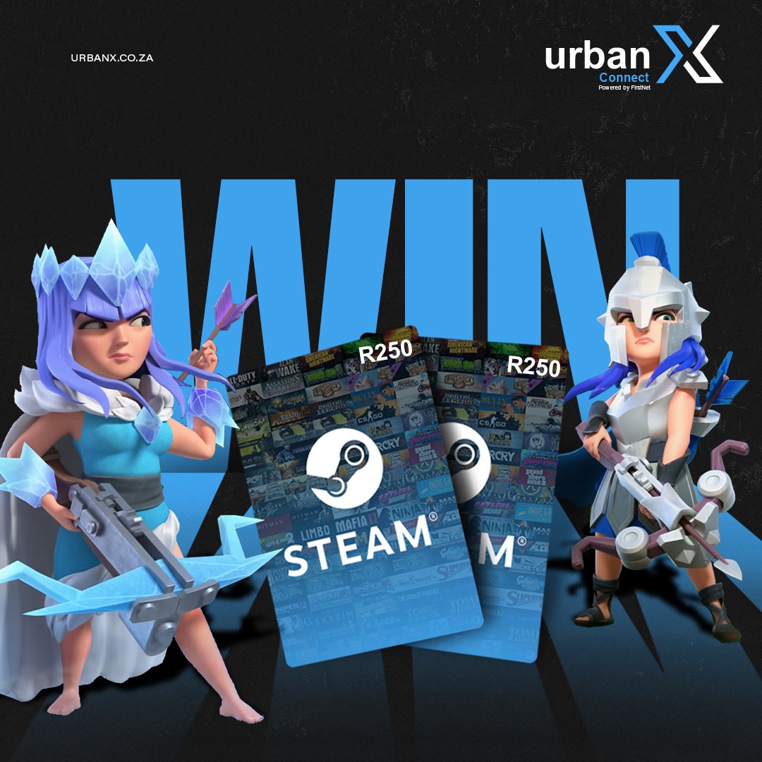 Gamers! 3 days left of the steam sale 👀🥵

Let us know in the comments which game you want to buy &amp; you could WIN a R250 steam voucher 🤩🙌🎮

Follow us for an additional entry 📝

#UrbanX #ForGamers #Giveaway