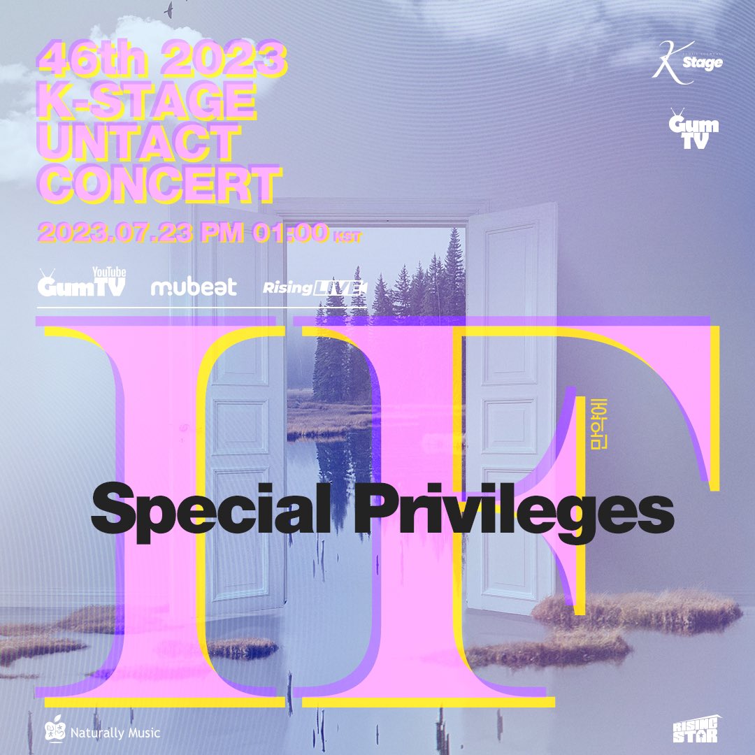 Naturally_Music's tweet photo. 46th #KStage #케이스테이지 『 만약에~ ◡̈⋆* 』 
1:1 Video Call EVENT&amp; Special Privileges

🗓2023.7.23 SUN (KST) (시간 추후 공지)

🗳판매기간 : 2023.7.10 MON PM 6:00 ~ 2023.7.21 FRI PM 3:00 (KST)

▶ 판매처 : #라이징스타
https://t.co/2r8zl4ehT1

#NaturallyMusic #내츄럴리뮤직 https://t.co/zNx8yTrxsf