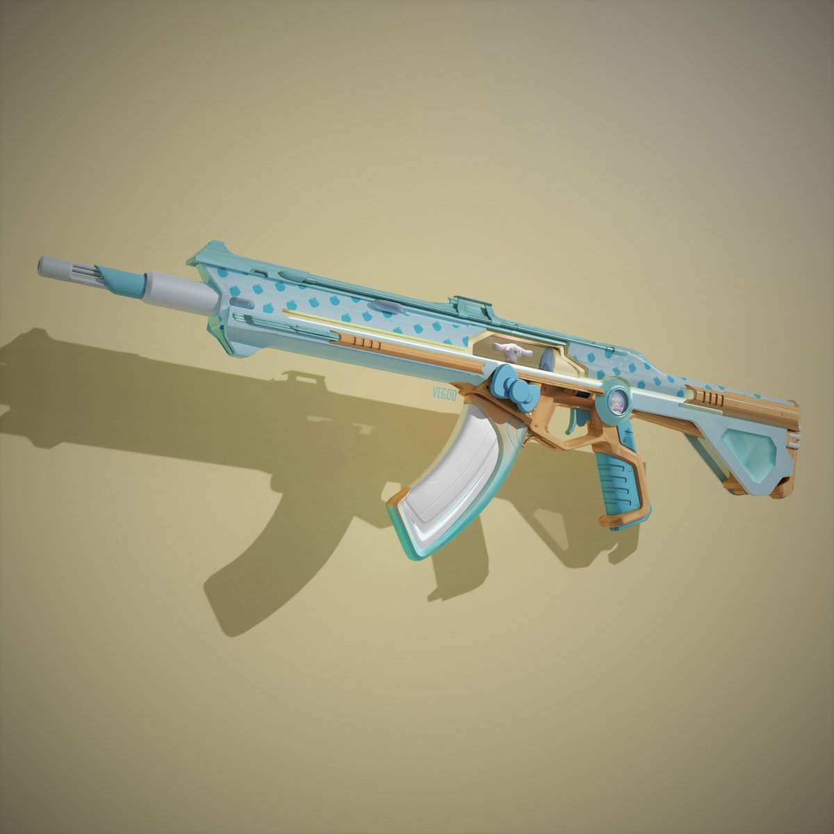 officialvegod's tweet photo. Cinnamoroll x Valorant // Skin Reveal 
#valorant 

Be amongst the first to follow and I will personally DM you the next variant before it drops in 24 hours. https://t.co/lcHWFwYH2T