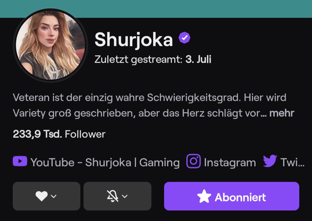 Alert4_Alert4's tweet image. Lasst @Shurjoka einen Lovetrain schicken! ❤️✊

Wenn ihr könnt, unterstützt sie mit Offline-Subs auf Twitch und teilt diesen Tweet.

Zeigen wir, dass Solidarität stärker ist als der Narzissmus sexistischer Männer.

Klick &amp;amp; sub: twitch.tv/shurjoka
