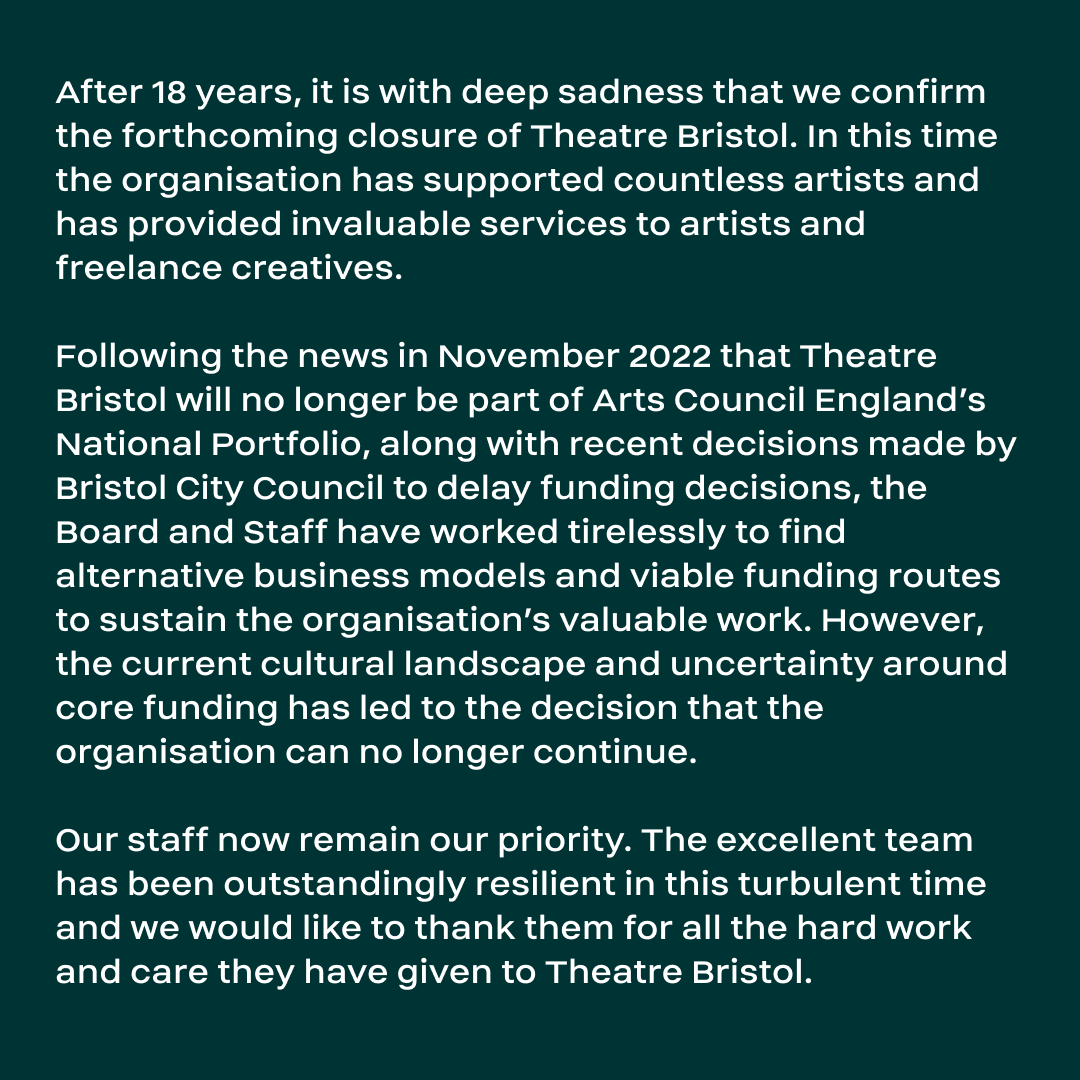 Theatre Bristol tweet media