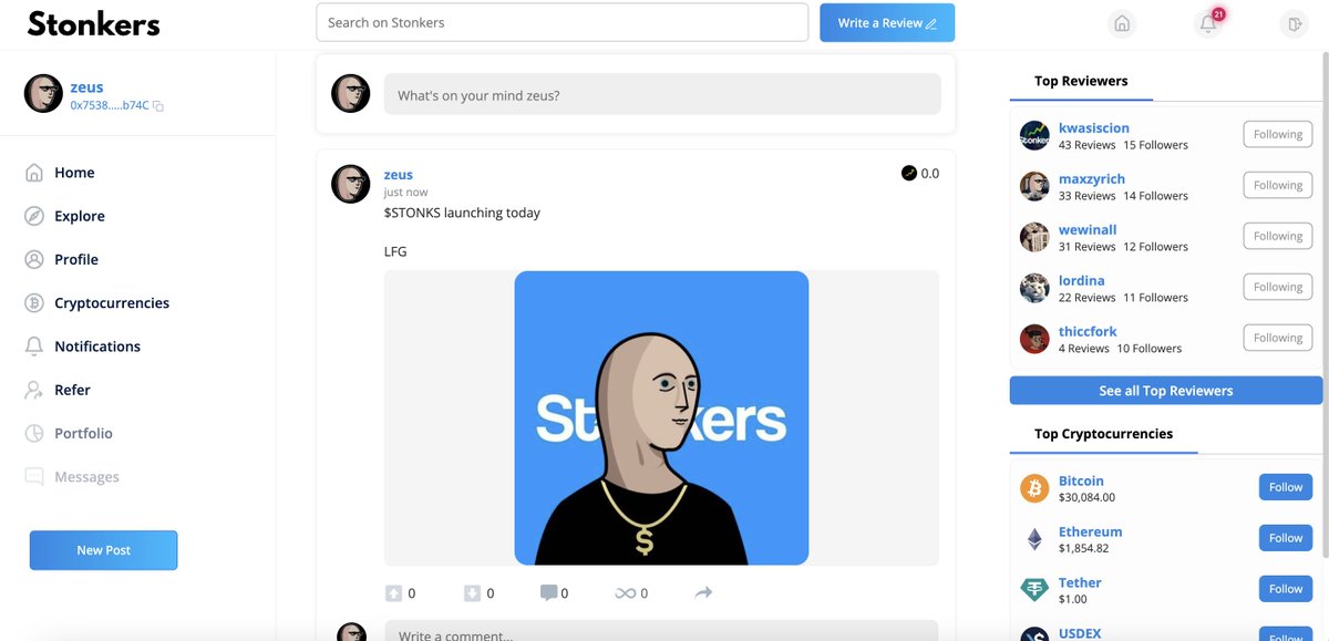ai_stonks's tweet photo. 🚀FAIRLAUNCH TODAY🚀

$STONKS - first MEME based web3 social network

🟩 1+ year in development
🟩 More than 10,000 users in waitlist

Fairlaunch #Giveaway 

$300 in $Stonks to 3 users who

- Rt & like this post
- Comment your wallet

Ends in 48 hours