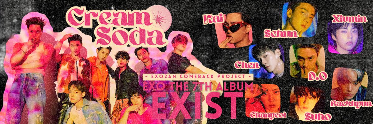 ⠀⠀⠀     
Greatest celebration as we walk towards the dreamy Cream Soda era! You can be part of the hype in the beginning of our new history by using our comeback twibbon below! 

🔗 twb.nz/creamsodaexo
⠀⠀⠀