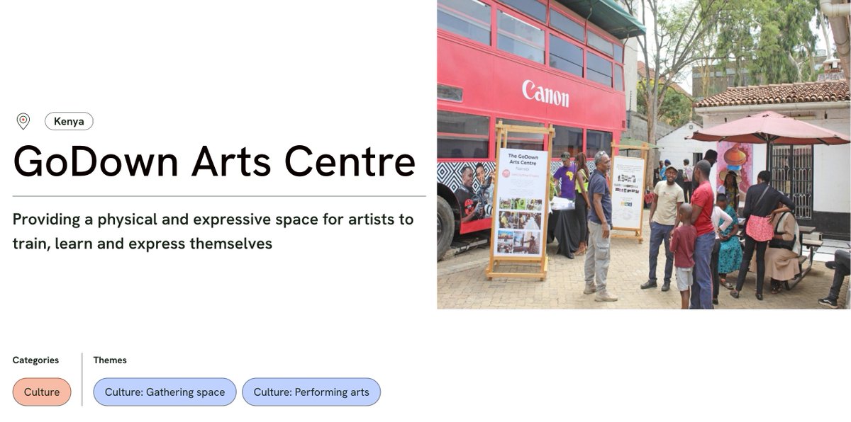 INFRAHUB | The @GoDownArts Centre was the first multidisciplinary arts space in Kenya. Located in a converted warehouse, it provides spaces for artistic expression and partnerships across different sectors. More on this #AfricanInfrastructure case study: infrahub.africa/case-studies/g…