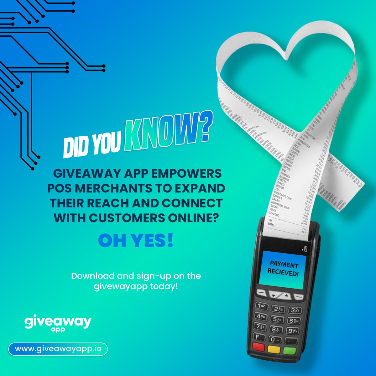 GaapNg's tweet photo. Dear Esteemed Customer,
Welcome to Giveaway App.

Thank you for choosing us to be your financial app and business solution.

Make use of your Giveaway app today to be eligible for more giveaways and promotions!

For more inquiries: 

Call: 09165041855
Email: support@giveawayapp.io
Web: https://t.co/VtePsAahxa