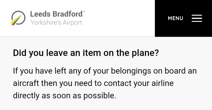 Surubill's tweet photo. @askryanair 
I left an item on a plane last week. You told me to contact @LBIAirport. They said this.  What now? https://t.co/Rva1LTrvP3