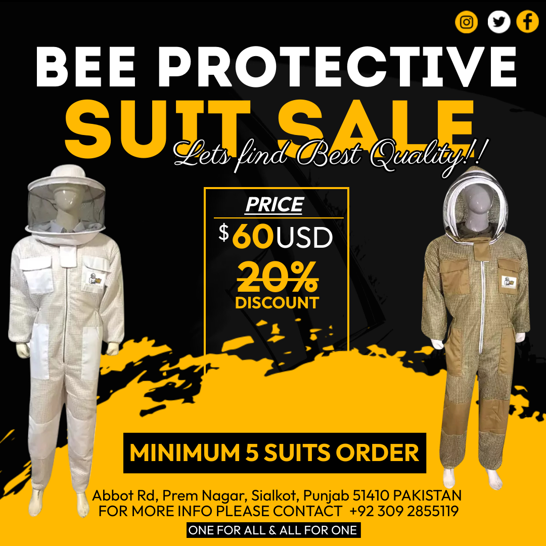 BeeProtective's tweet image. 20% OFF(MINIMUM 5 SUITS ORDERING )DM US
Waled here BEE PROTECTIVE SUIT Company. We are a manufacturer and exporter of beekeeping protective clothing and will supply our clothing worldwide. Our suits are 100% sting proof, no chance of bee stinging our clothes and one year waranty