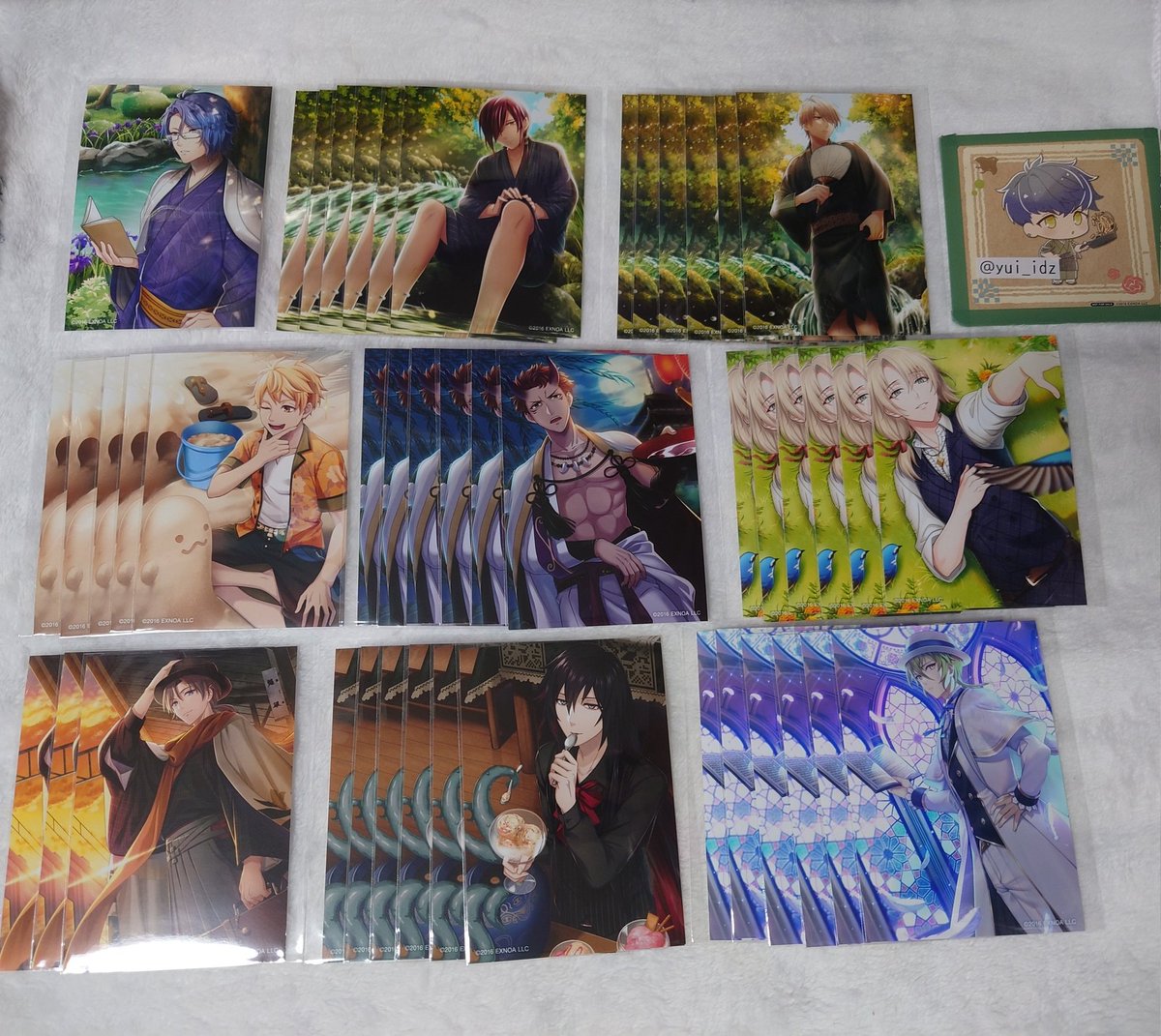 yui_idz's tweet photo. 文豪とアルケミスト 文アル アニメイト フェア ブロマイド 交換 

譲　画像のもの
求　だざい、だん

交換可能な方おりましたら、よろしくお願い致します。
同日発売のグッズも別ツイートで募集しています。 https://t.co/kOjLlI4nKc