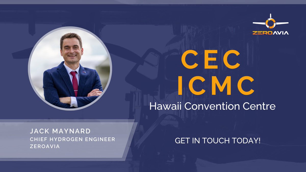 ZeroAvia is at the forefront of advancing liquid hydrogen technology in aviation! Curious to know more?

From the 9th of July, ZeroAvia's Chief Hydrogen Engineer, Jack Maynard will be participating in the 2023 CEC-ICMC event held in Honolulu, Hawaii.

This event provides an…