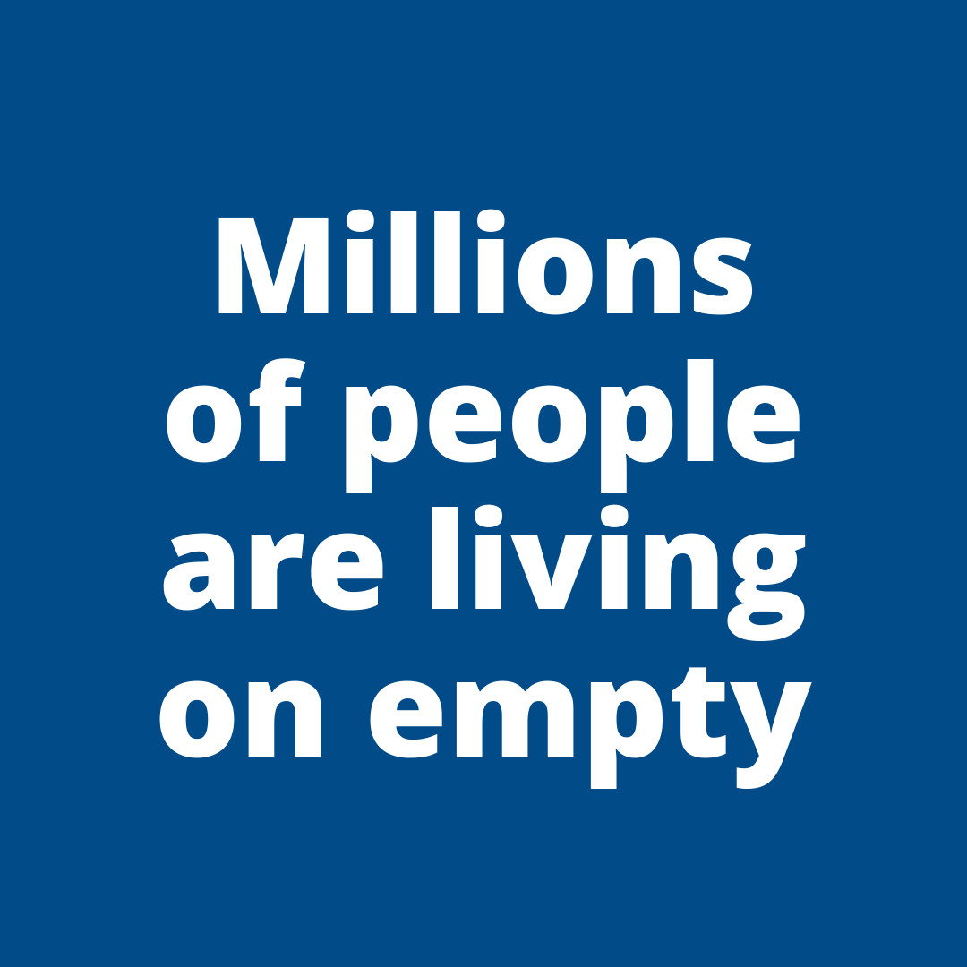 Millions of people are living on empty.

They can’t make ends meet.

It doesn’t have to be this way 🧵