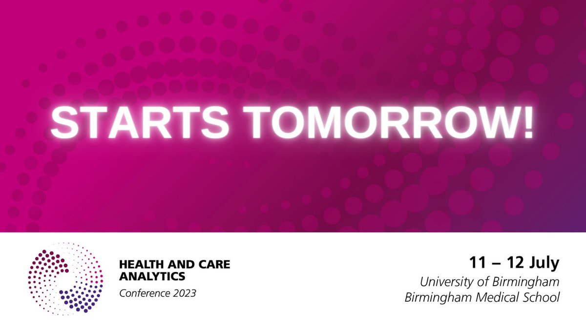 Less than 24 hours to go until we open the doors to #HACA2023! Whether you're attending online or in person, don't forget to share your experience with us here, using the hashtag.