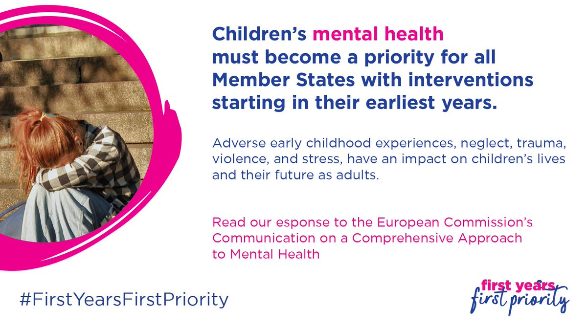 Eurochild_org's tweet image. With suicide as the second leading cause of death among young people, Member States &amp;amp; the EU must respond to children&apos;s #mentalhealth needs &amp;amp; invest in early intervention support

The #FirstYearsFirstPriority response to the @EU_Commission Communication

👉bit.ly/3pK1IeP