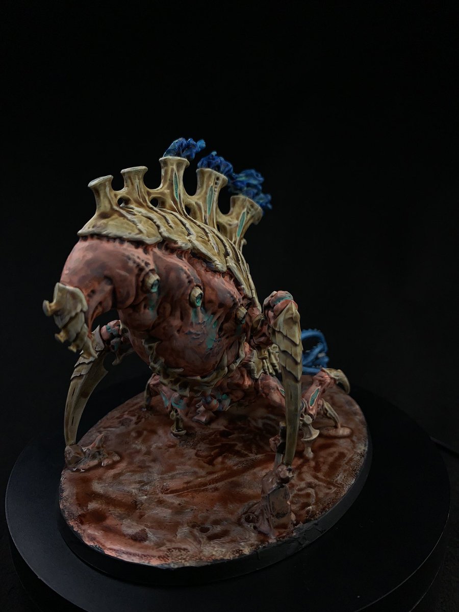 BionicSoup's tweet image. The rest of the termagants, and the psychophage completed over the weekend. Making steady progress! #warhammer #WarhammerCommunity #tyranids #warhammer40k #PaintingWarhammer