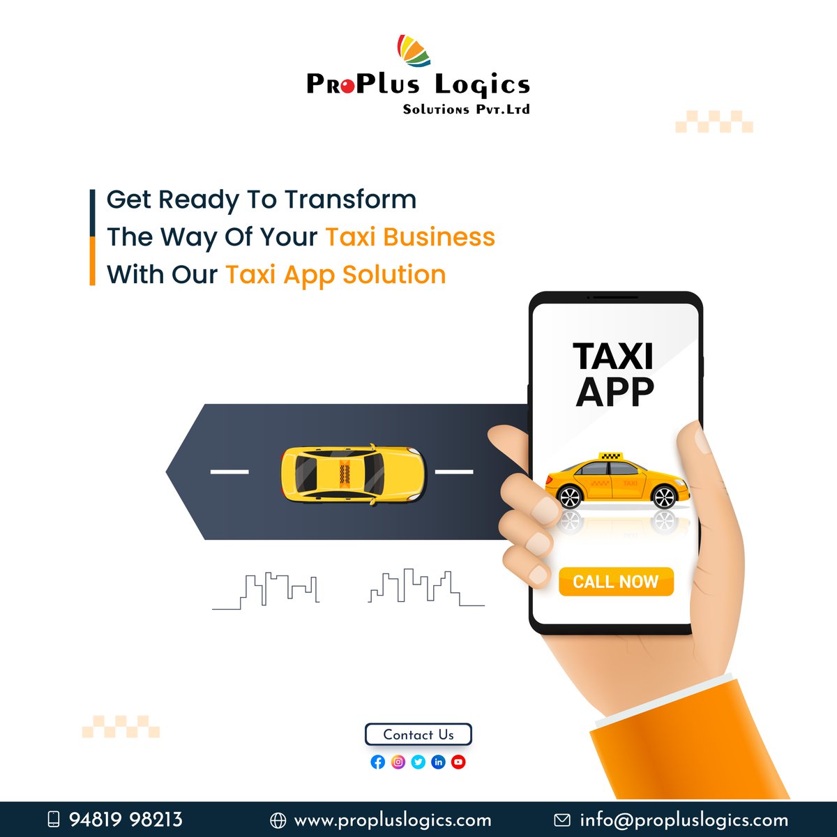 propluslogics's tweet image. Smooth ride ahead with ProPlus Logics!

Leave the digital bumps to us!
Sit back and relax while we revolutionize your digital presence.
Taxi app development services at ProPlus Logics.

#Taxiapp #Taxiappdevelopment #Taxiservice  #mobileappdevelopment #digitalmarketing #marketing