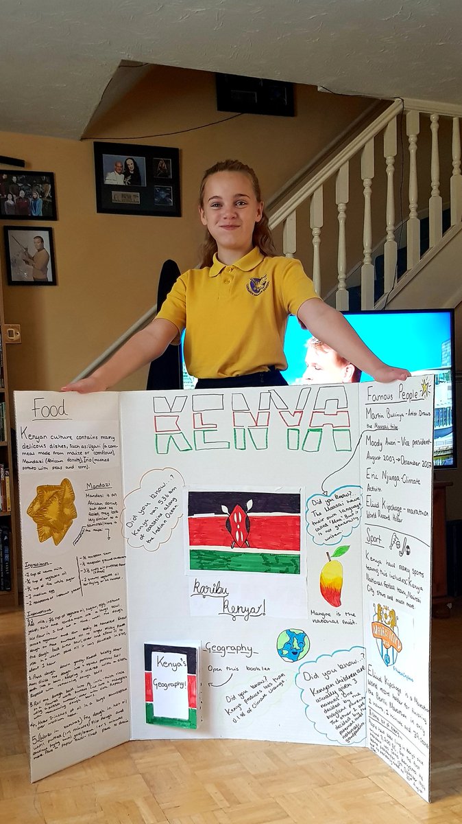 Erin has worked hard on her school project, about Kenya, and she is overjoyed with it. 

I am very proud of her finished project, too.

#MorrisseyGirls #SchoolProject #Kenya