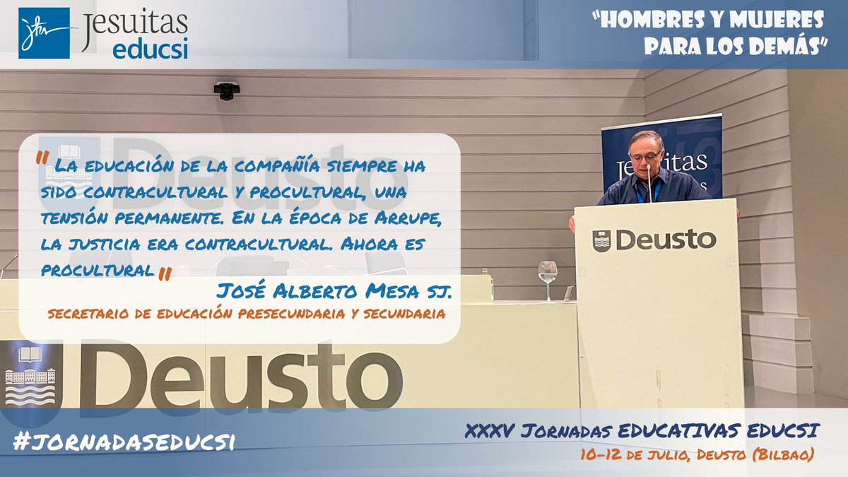 Homenajear a Arrupe es homenajear su capacidad de descubrir el mundo en el que estaba y dar respuestas.

José Alberto Mesa SJ, secretario de educación presecundaria y secundaria sj, indica que el mundo de hoy necesita formación en la fe.

#jornadaseducsi | #EducaciónJesuitas
